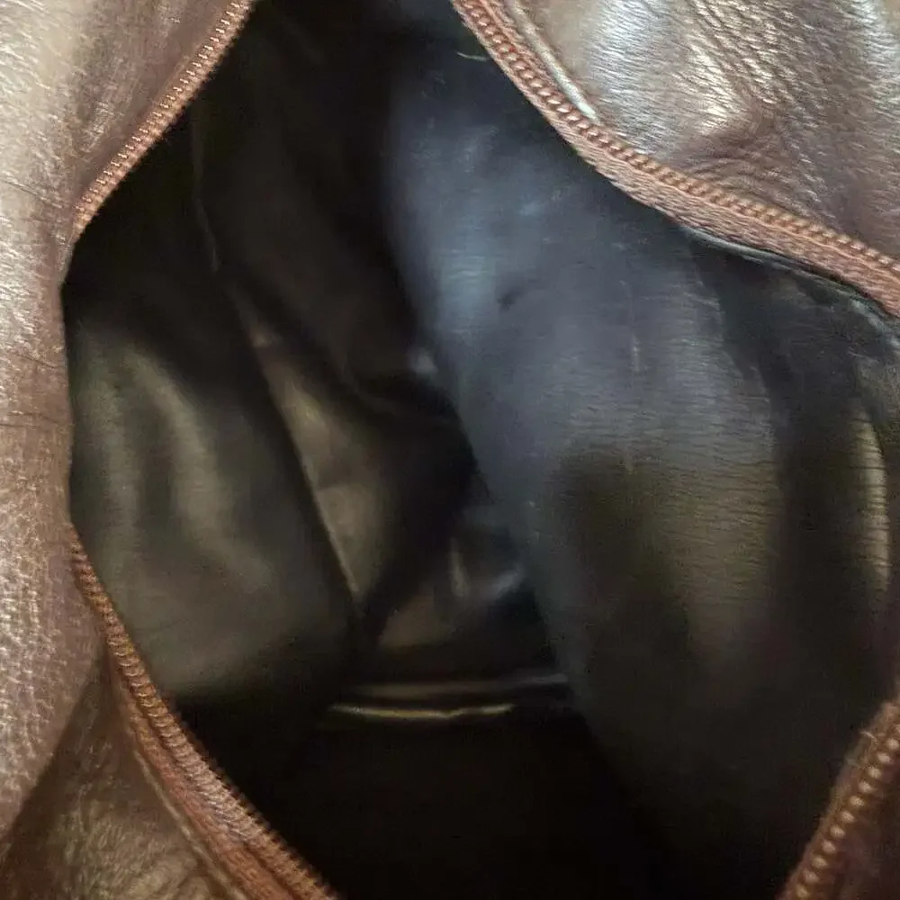 Perlina Dark Brown Soft Leather Sling Bag Backpack